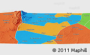 Political Panoramic Map of Yongning