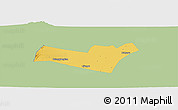 Savanna Style Panoramic Map of Yongning, single color outside