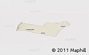 Shaded Relief Panoramic Map of Yongning, cropped outside