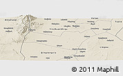 Shaded Relief Panoramic Map of Yongning