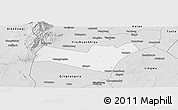 Silver Style Panoramic Map of Yongning