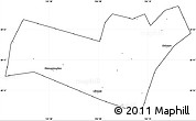 Blank Simple Map of Yongning, cropped outside