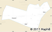Classic Style Simple Map of Yongning, single color outside
