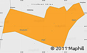 Political Simple Map of Yongning, single color outside, borders and labels