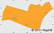 Political Simple Map of Yongning, single color outside