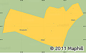 Savanna Style Simple Map of Yongning, single color outside
