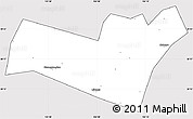 Silver Style Simple Map of Yongning, cropped outside
