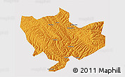 Political 3D Map of Baima, cropped outside