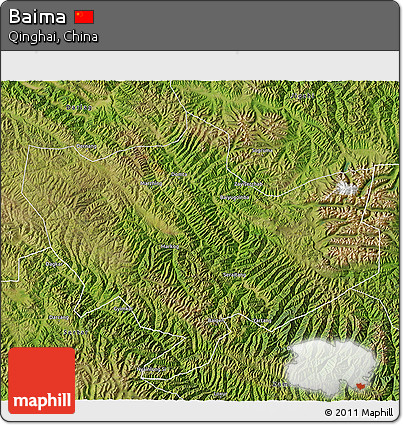 Satellite 3D Map of Baima