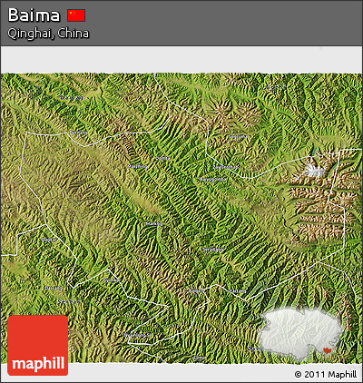Satellite 3D Map of Baima