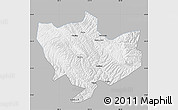 Gray Map of Baima, single color outside