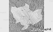 Physical Map of Baima, darken, desaturated