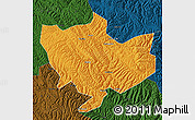 Political Map of Baima, darken