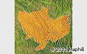 Political Map of Baima, satellite outside