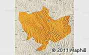 Political Map of Baima, shaded relief outside