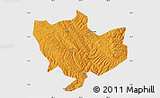 Political Map of Baima, single color outside