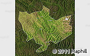 Satellite Map of Baima, darken