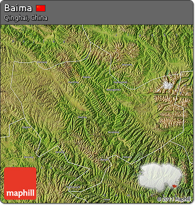 Satellite Map of Baima