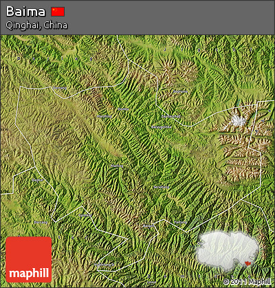 Satellite Map of Baima