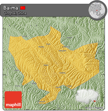 Savanna Style Map of Baima