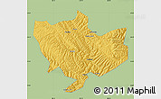 Savanna Style Map of Baima, single color outside