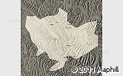 Shaded Relief Map of Baima, darken