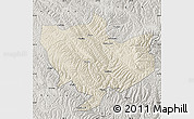 Shaded Relief Map of Baima, semi-desaturated