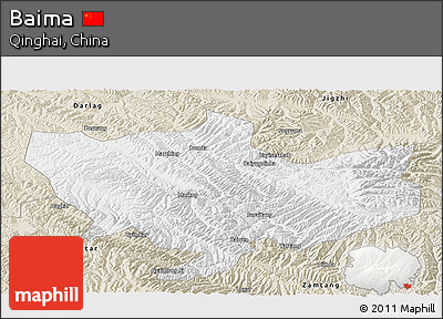 Classic Style Panoramic Map of Baima