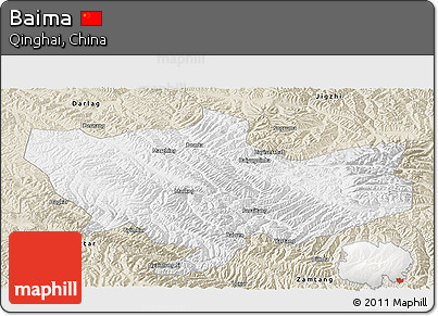 Classic Style Panoramic Map of Baima