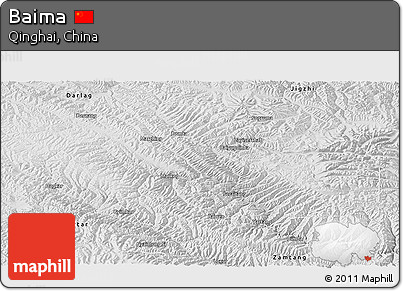 Physical Panoramic Map of Baima