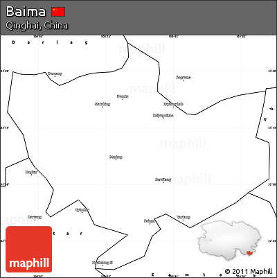 Blank Simple Map of Baima