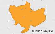 Political Simple Map of Baima, cropped outside