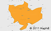 Political Simple Map of Baima, single color outside, borders and labels