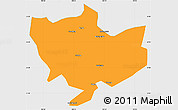 Political Simple Map of Baima, single color outside
