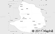 Silver Style Simple Map of Daqaidam