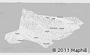 Gray 3D Map of Gade, single color outside