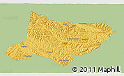 Savanna Style 3D Map of Gade, single color outside