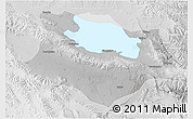 Physical 3D Map of Gonghe, lighten, desaturated