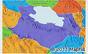 Political 3D Map of Gonghe