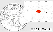 Blank Location Map of Gonghe