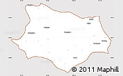 Classic Style Simple Map of Gonghe, cropped outside