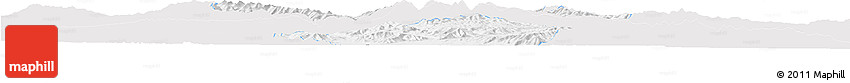 Silver Style Horizon Map of Guide, single color outside