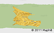 Savanna Style Panoramic Map of Huangzhong, single color outside
