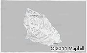Gray 3D Map of Jainca, single color outside