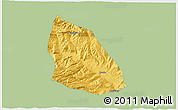 Savanna Style 3D Map of Jainca, single color outside