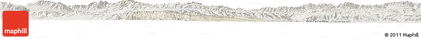 Shaded Relief Horizon Map of Jainca, lighten Shaded Relief Horizon Map of Jainca, lighten