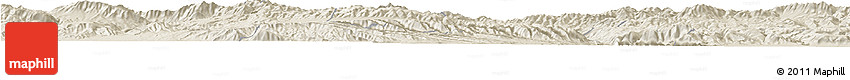 Shaded Relief Horizon Map of Jainca Shaded Relief Horizon Map of Jainca
