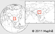 Blank Location Map of Jainca, within the entire country