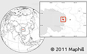 Blank Location Map of Jainca, highlighted parent region