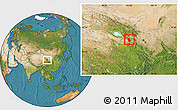 Satellite Location Map of Jainca